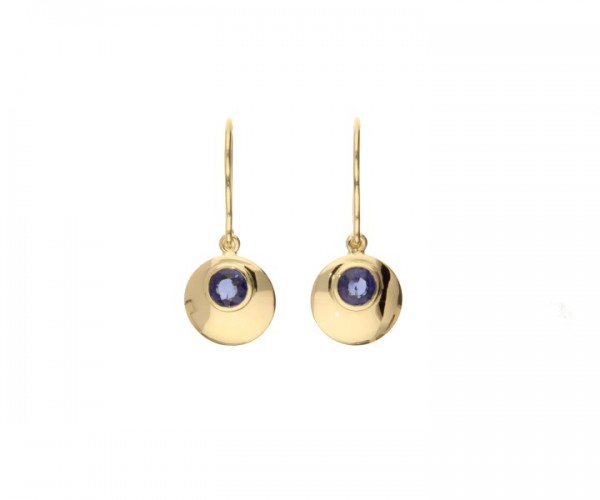 Ohrhänger Gelbgold 750 Safir 1.49ct