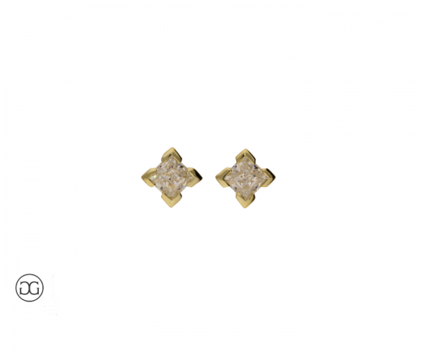 Ohrstecker Princess-Schliff 0,54ct
