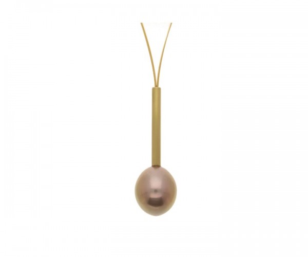Anhänger Gelbgold 750 Frischwasser Perle