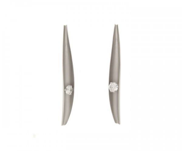Ohrstecker Weißgold 750