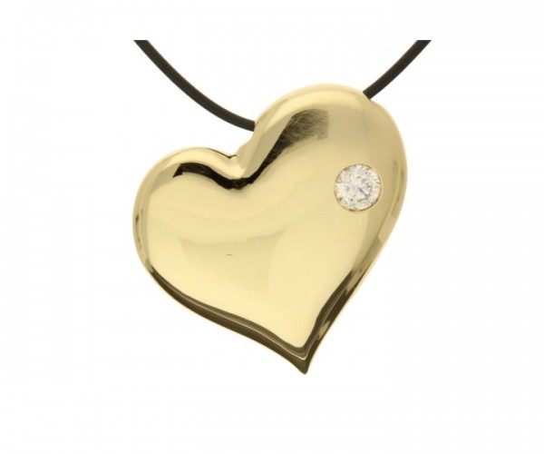 Anhänger Gelbgold 900 Brillant 1,00 Ct
