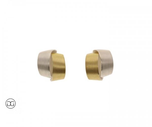 Ohrstecker Silber 935 Bicolor