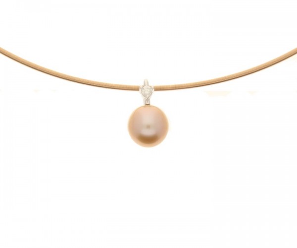 Anhänger Weißgold 585 Frischwasser Perle