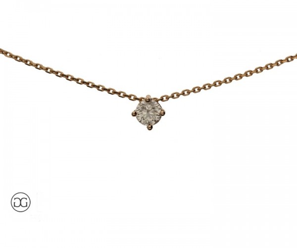 Anhänger Rotgold 585 Brillant 0,70ct